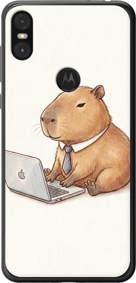 Funny Capybara CEO Working