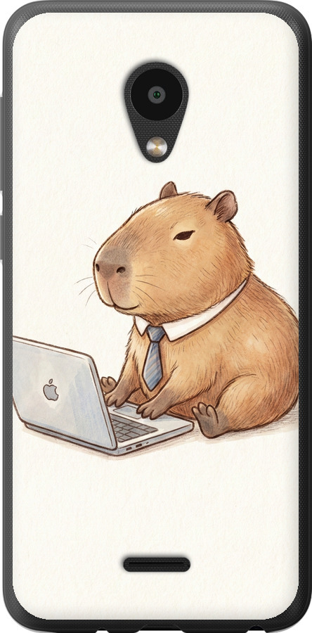 Funny Capybara CEO Working