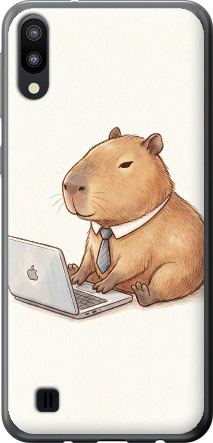 Funny Capybara CEO Working
