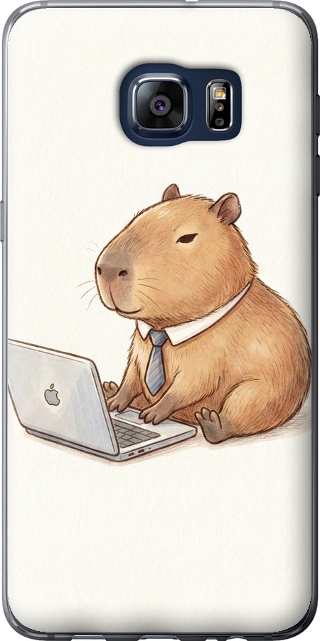 Funny Capybara CEO Working
