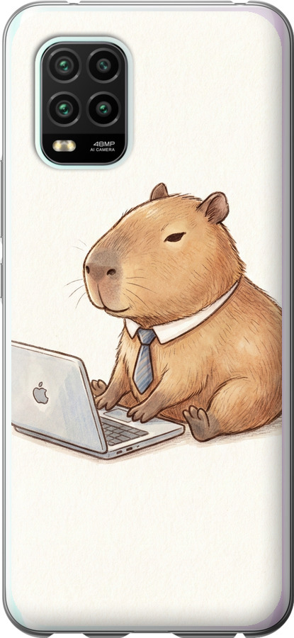 Funny Capybara CEO Working