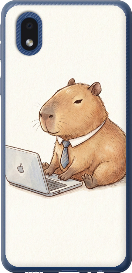 Funny Capybara CEO Working