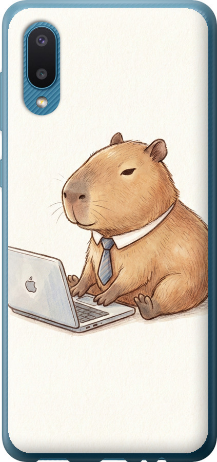 Funny Capybara CEO Working
