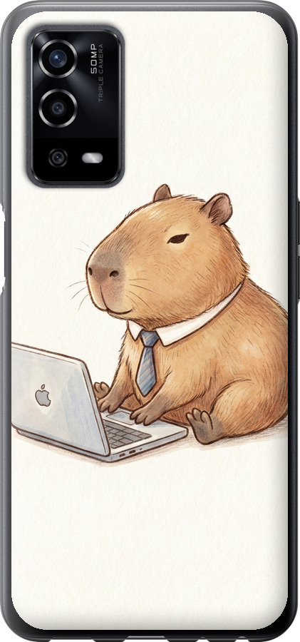 Funny Capybara CEO Working