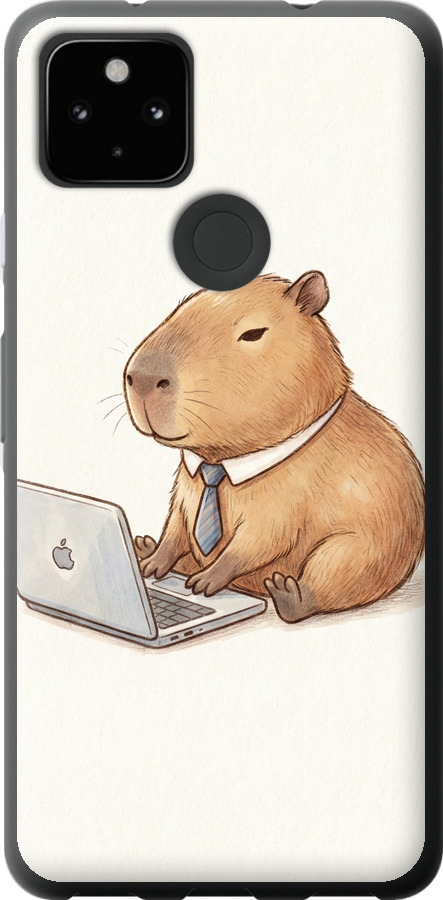 Funny Capybara CEO Working