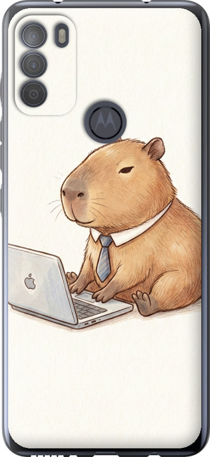 Funny Capybara CEO Working