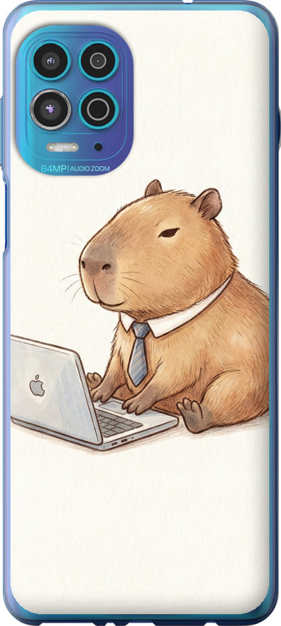 Funny Capybara CEO Working