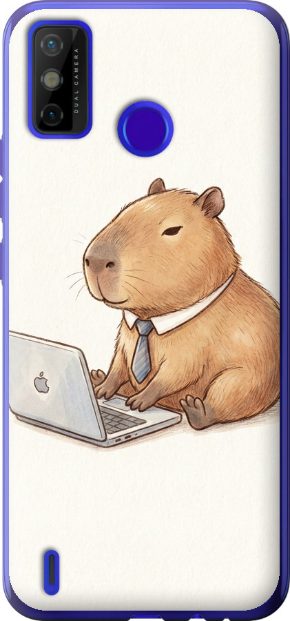 Funny Capybara CEO Working