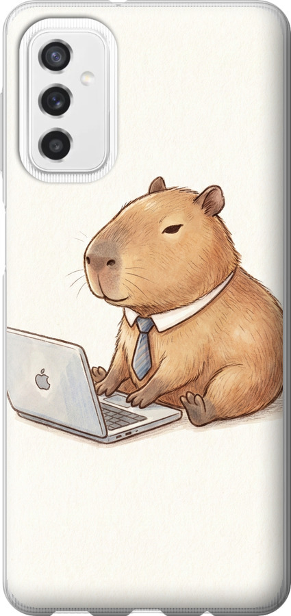 Funny Capybara CEO Working