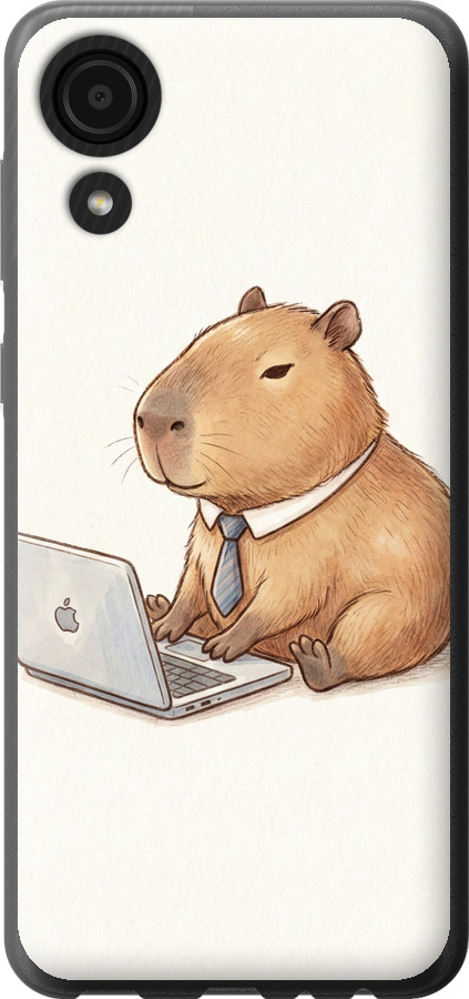 Funny Capybara CEO Working