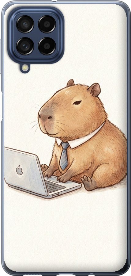 Funny Capybara CEO Working