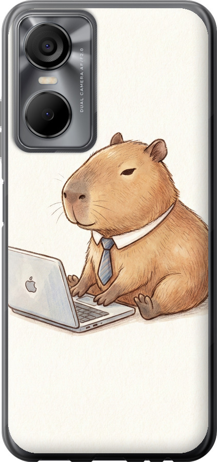 Funny Capybara CEO Working