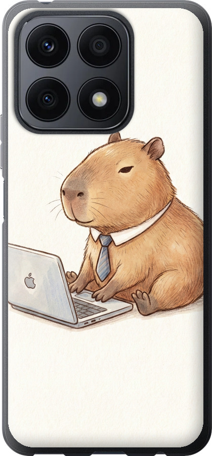 Funny Capybara CEO Working