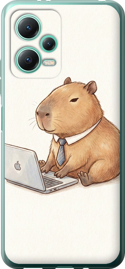 Funny Capybara CEO Working