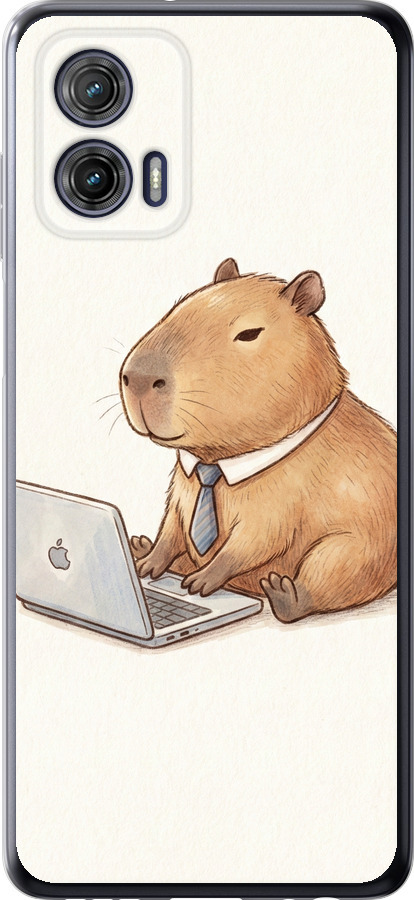 Funny Capybara CEO Working