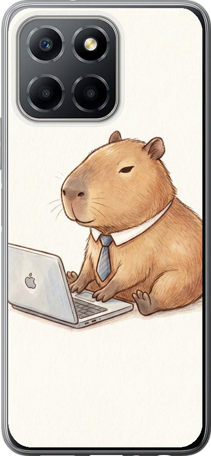 Funny Capybara CEO Working