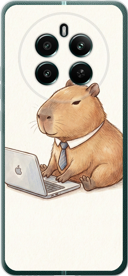 Funny Capybara CEO Working