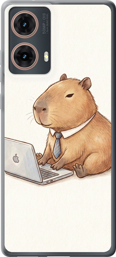 Funny Capybara CEO Working