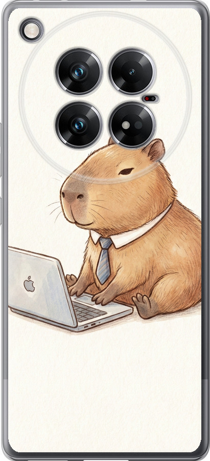 Funny Capybara CEO Working