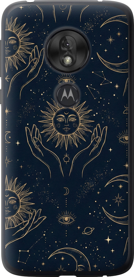 Celestial Harmony: Sun & Moon Gold Mystic Pattern